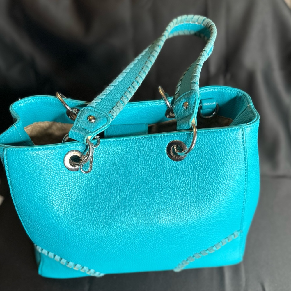 Pretty Turquoise Shoulder Purse